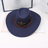 Unisex Women/Men Imitation Suede Western Hat