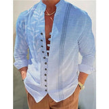 Casual Long Sleeve Tops Cardigan Vintage Loose Shirt