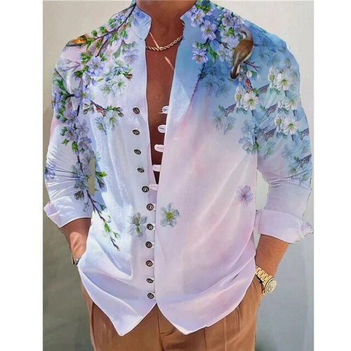 Casual Long Sleeve Tops Cardigan Vintage Loose Shirt